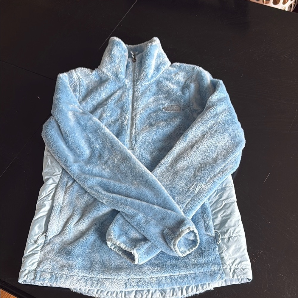 The North Face Blue Fleece (quarter zipper)